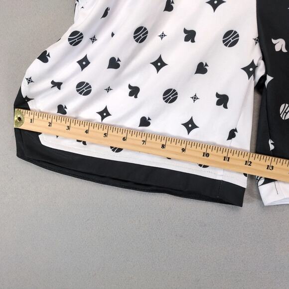 NWT Hoop Culture Men's L Basketball Shorts Black White Athletic Elastic Waist - Picture 8 of 10